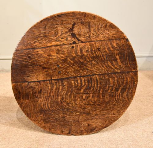 GEORGE III OAK TRIPOD TABLE - ADDITIONAL PHOTO 4
