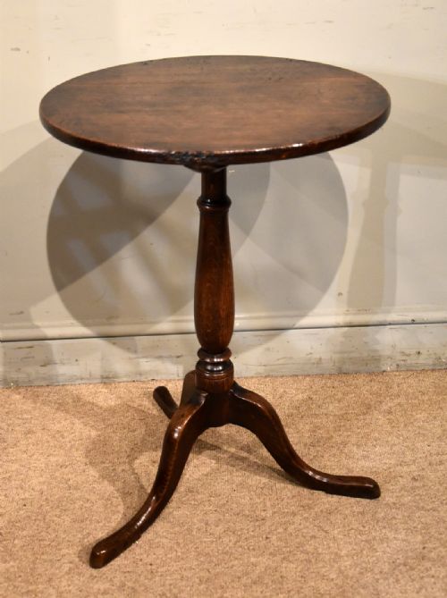 GEORGE III OAK TRIPOD TABLE - ADDITIONAL PHOTO 1