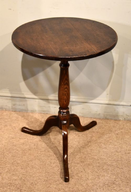 GEORGE III OAK TRIPOD TABLE - ADDITIONAL PHOTO 4