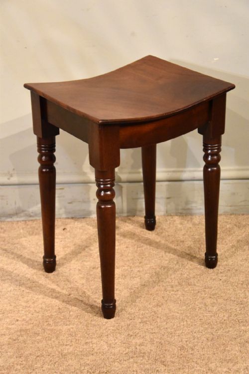 george iii gillows mahogany stool - CATEGORY: ANTIQUE STOOLS - DATED GEORGIAN