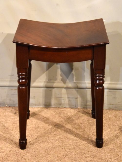 GEORGE III GILLOWS MAHOGANY STOOL - ADDITIONAL PHOTO 1