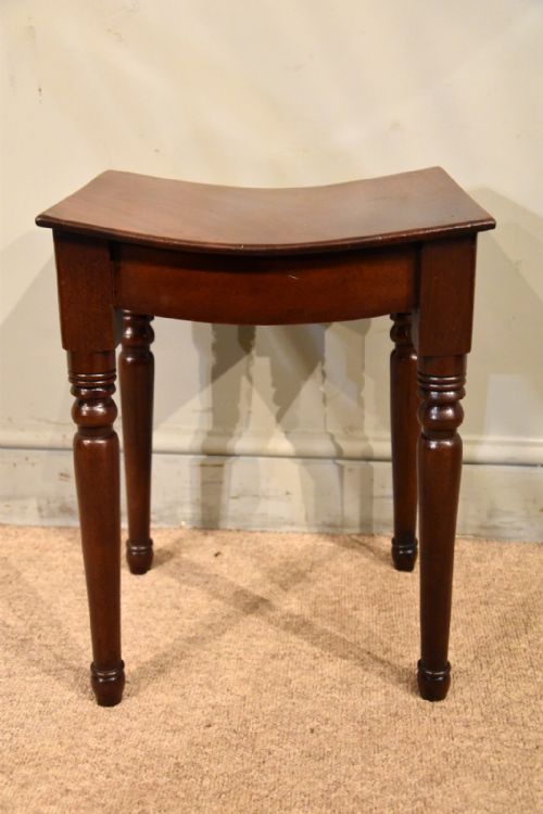 GEORGE III GILLOWS MAHOGANY STOOL - ADDITIONAL PHOTO 2