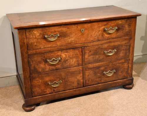 FRENCH PROVINCIAL CHERRY WOOD CHEST COMMODE - ADDITIONAL PHOTO 1