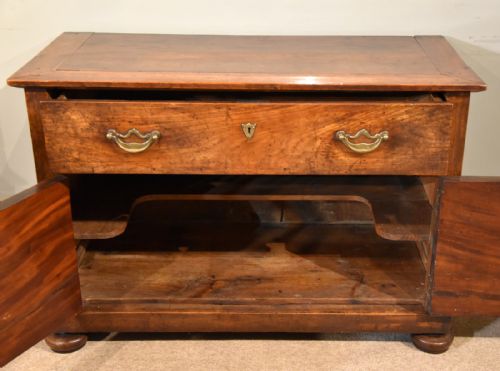 FRENCH PROVINCIAL CHERRY WOOD CHEST COMMODE - ADDITIONAL PHOTO 2