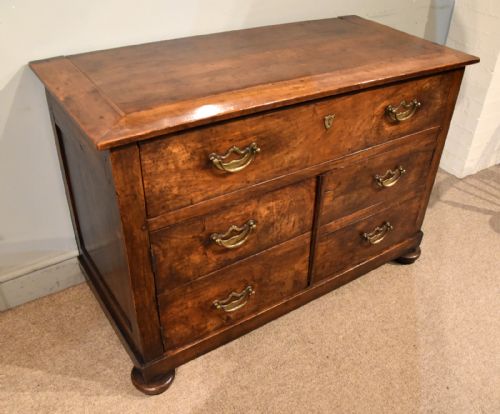 FRENCH PROVINCIAL CHERRY WOOD CHEST COMMODE - ADDITIONAL PHOTO 5