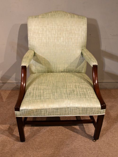 GEORGE III GAINSBOROUGH ARMCHAIR - ADDITIONAL PHOTO 1