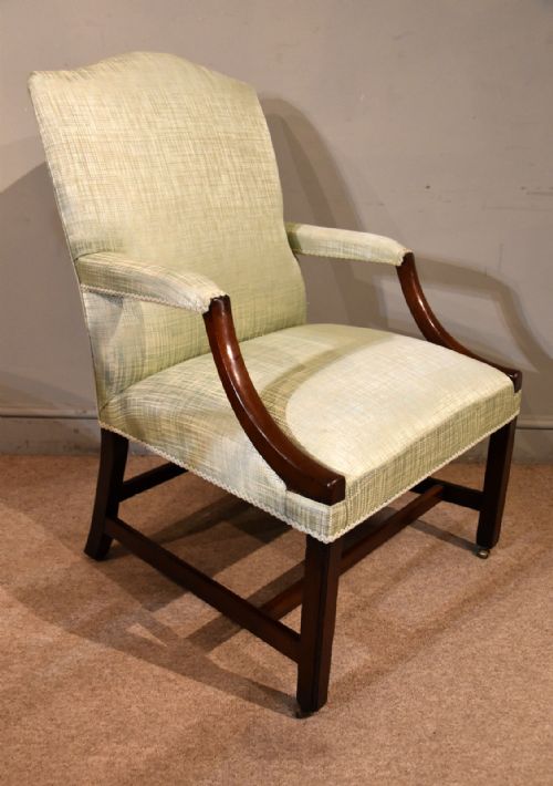 GEORGE III GAINSBOROUGH ARMCHAIR - ADDITIONAL PHOTO 2