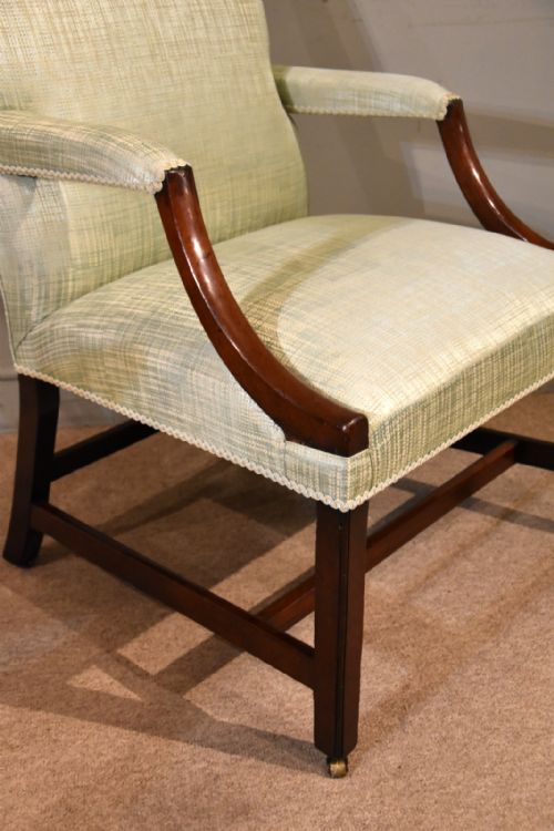 GEORGE III GAINSBOROUGH ARMCHAIR - ADDITIONAL PHOTO 4