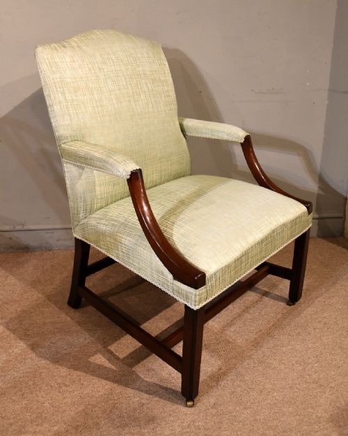 GEORGE III GAINSBOROUGH ARMCHAIR - ADDITIONAL PHOTO 6