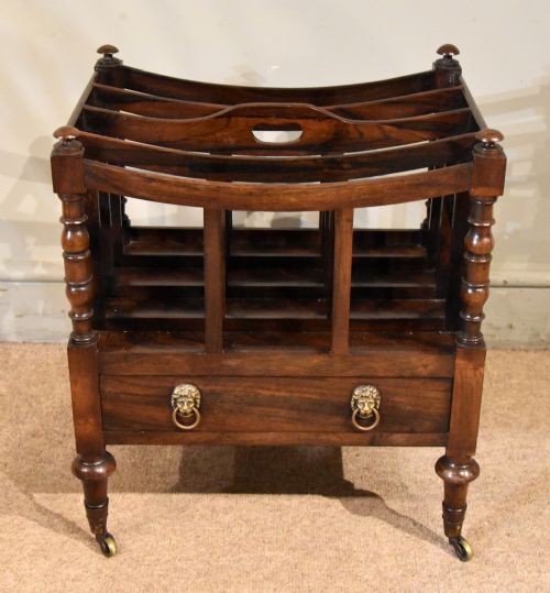 george iv rosewood canterbury - CATEGORY: ANTIQUE FURNITURE - DATED GEORGIAN