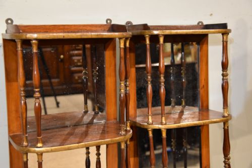 REGENCY ROSEWOOD AND GILDED WALL SHELVES - ADDITIONAL PHOTO 3