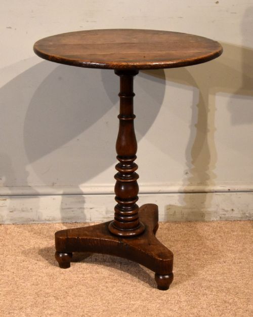 SOLID OAK LATE REGENCY TRIPOD TABLE - ADDITIONAL PHOTO 1