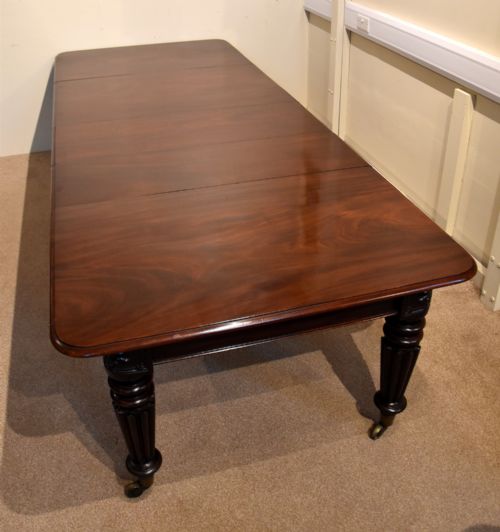WILLIAM IV MAHOGANY PULL OUT DINING TABLE - ADDITIONAL PHOTO 2