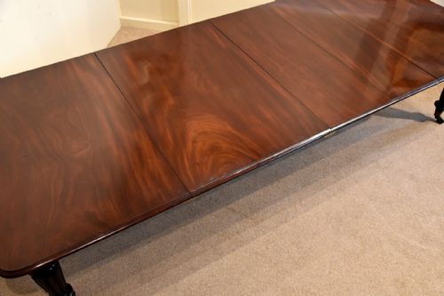 WILLIAM IV MAHOGANY PULL OUT DINING TABLE - ADDITIONAL PHOTO 5