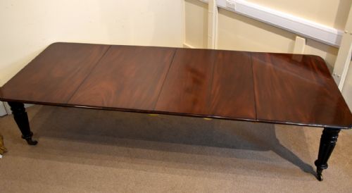 WILLIAM IV MAHOGANY PULL OUT DINING TABLE - ADDITIONAL PHOTO 6
