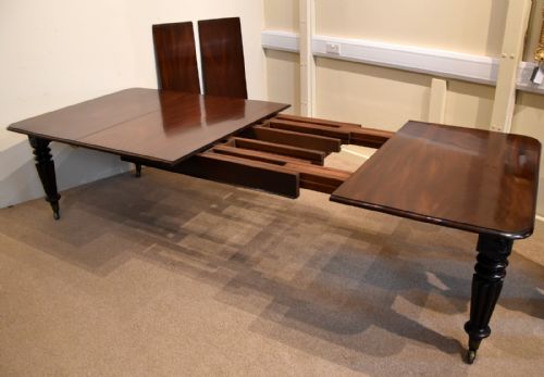 WILLIAM IV MAHOGANY PULL OUT DINING TABLE - ADDITIONAL PHOTO 7