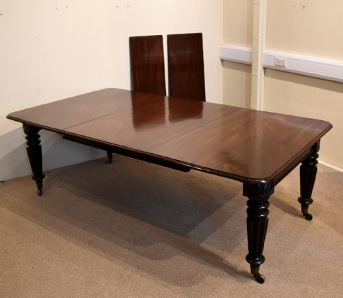 WILLIAM IV MAHOGANY PULL OUT DINING TABLE - ADDITIONAL PHOTO 8