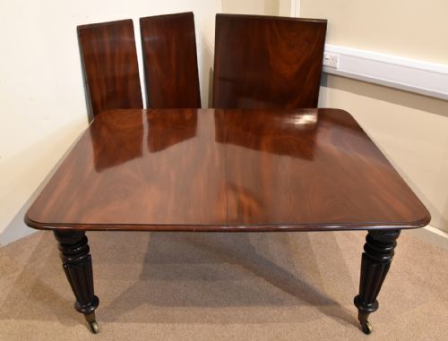 WILLIAM IV MAHOGANY PULL OUT DINING TABLE - ADDITIONAL PHOTO 9