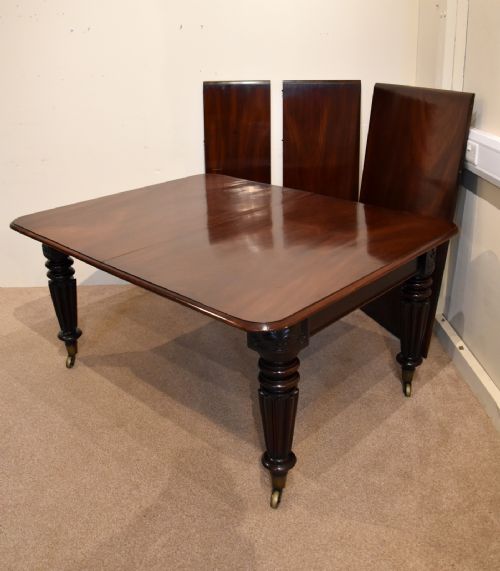 WILLIAM IV MAHOGANY PULL OUT DINING TABLE - ADDITIONAL PHOTO 10
