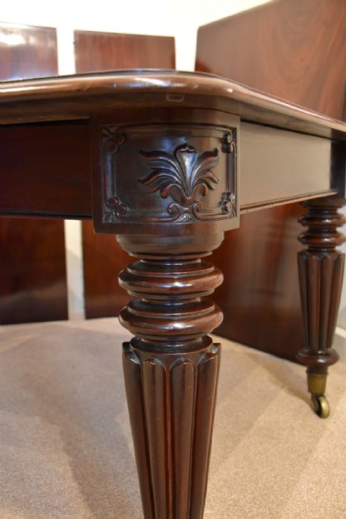 WILLIAM IV MAHOGANY PULL OUT DINING TABLE - ADDITIONAL PHOTO 11