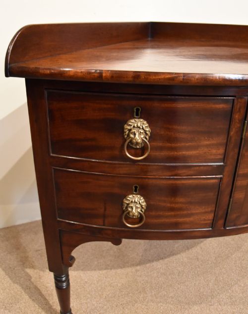 RARE GEORGE III MAHOGANY CORNER SIDEBOARD - ADDITIONAL PHOTO 6