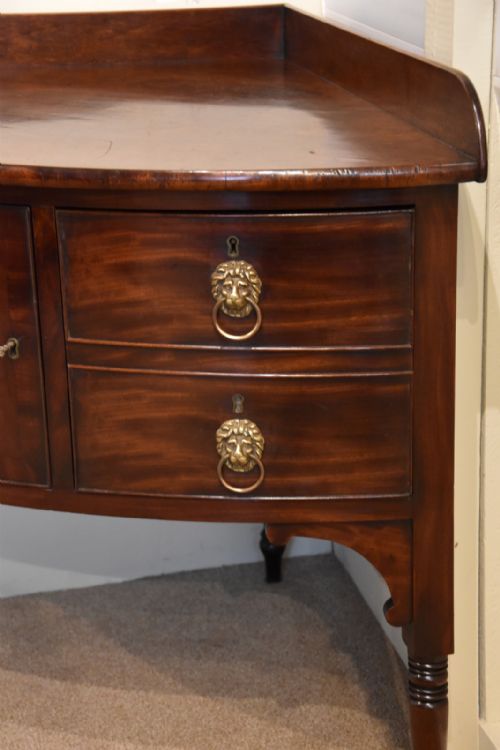 RARE GEORGE III MAHOGANY CORNER SIDEBOARD - ADDITIONAL PHOTO 10