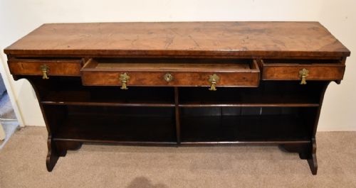 19TH CENTURY WALNUT AND ELM DRESSER SERVER - ADDITIONAL PHOTO 2