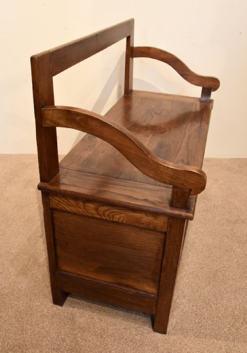 19TH CENTURY CHESTNUT FRENCH BENCH - ADDITIONAL PHOTO 4