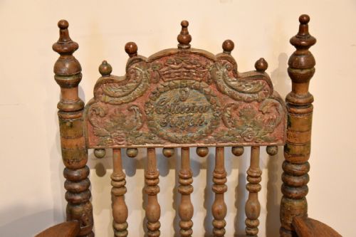 18TH CENTURY CONTINENTAL ASH TURNED ARMCHAIR - ADDITIONAL PHOTO 2
