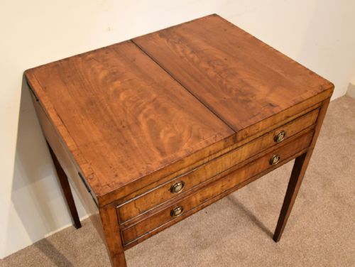 LATE 18TH CENTURY FIGURED MAHOGANY SIDE TABLE - ADDITIONAL PHOTO 2