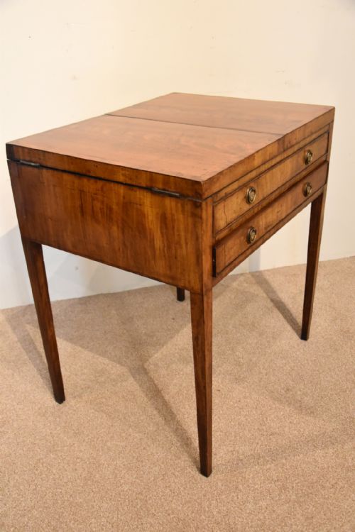 LATE 18TH CENTURY FIGURED MAHOGANY SIDE TABLE - ADDITIONAL PHOTO 7