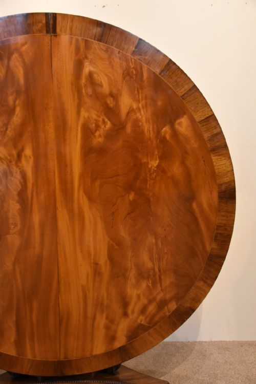 REGENCY FLAMED MAHOGANY BREAKFAST TABLE - ADDITIONAL PHOTO 1