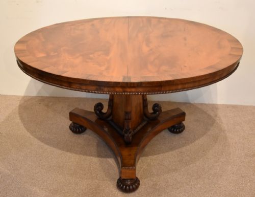 REGENCY FLAMED MAHOGANY BREAKFAST TABLE - ADDITIONAL PHOTO 6