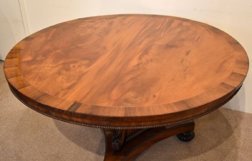 REGENCY FLAMED MAHOGANY BREAKFAST TABLE - ADDITIONAL PHOTO 7