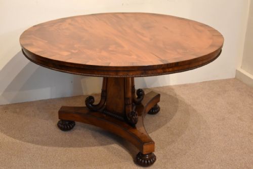 REGENCY FLAMED MAHOGANY BREAKFAST TABLE - ADDITIONAL PHOTO 8