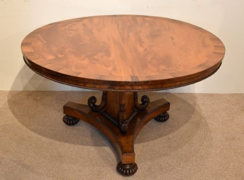 REGENCY FLAMED MAHOGANY BREAKFAST TABLE - ADDITIONAL PHOTO 9