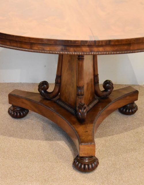 REGENCY FLAMED MAHOGANY BREAKFAST TABLE - ADDITIONAL PHOTO 10