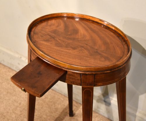 GEORGE III FLAMED MAHOGANY URN STAND - ADDITIONAL PHOTO 3