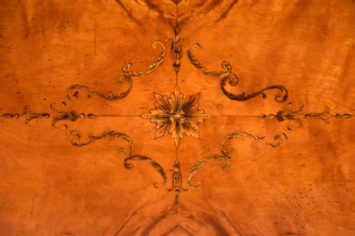 EDWARDIAN INLAID SERPENTINE OCCASIONAL TABLE - ADDITIONAL PHOTO 6