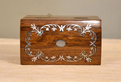 EARLY VICTORIAN ROSEWOOD PERFUME BOX - ADDITIONAL PHOTO 1