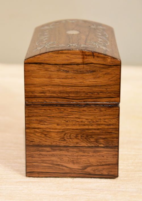 EARLY VICTORIAN ROSEWOOD PERFUME BOX - ADDITIONAL PHOTO 5