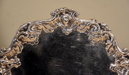 A SMALL GEORGIAN SILVER TRAY - ADDITIONAL PHOTO 9