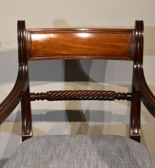 PAIR OF GEORGE III MAHOGANY ROPE BACK CHAIRS - ADDITIONAL PHOTO 2