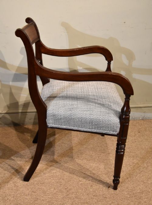 PAIR OF GEORGE III MAHOGANY ROPE BACK CHAIRS - ADDITIONAL PHOTO 4
