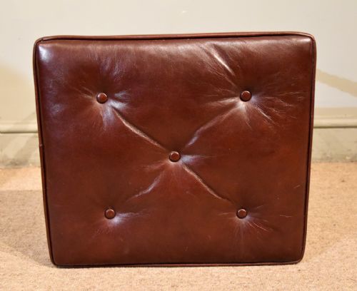 19TH CENTURY SCOTTISH ROSEWOOD LEATHER FOOTSTOOL - ADDITIONAL PHOTO 4