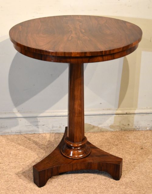 WILLIAM IV FIGURED ROSEWOOD OCCASIONAL TABLE - ADDITIONAL PHOTO 2