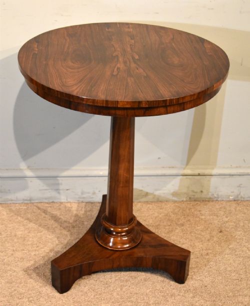 WILLIAM IV FIGURED ROSEWOOD OCCASIONAL TABLE - ADDITIONAL PHOTO 3