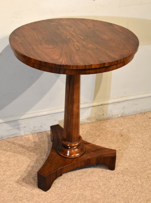 WILLIAM IV FIGURED ROSEWOOD OCCASIONAL TABLE - ADDITIONAL PHOTO 4