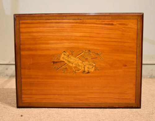 19TH CENTURY SATINWOOD MARQUETRY CARD TABLE - ADDITIONAL PHOTO 2