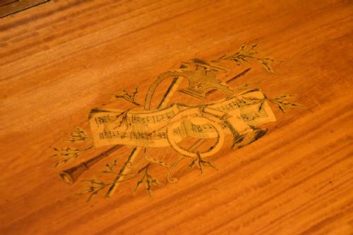 19TH CENTURY SATINWOOD MARQUETRY CARD TABLE - ADDITIONAL PHOTO 6